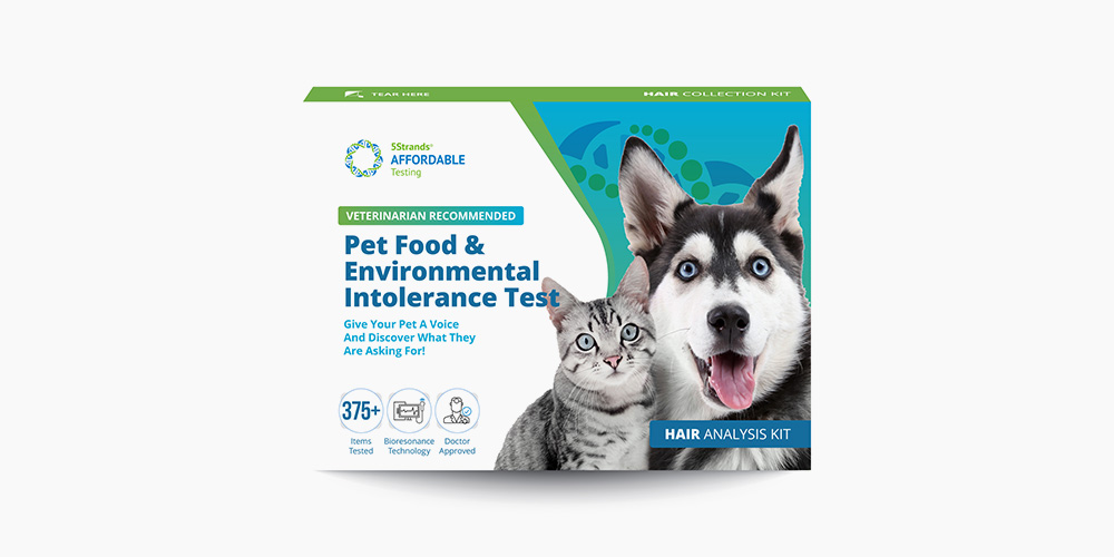 Prueba de intolerancia ambiental y alimentos para mascotas 5Strands