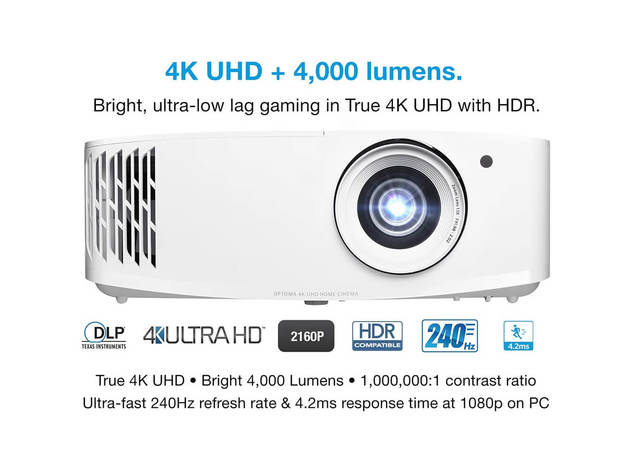 Optoma UHD38  4000-Lumen 4K UHD Home Theater Projector