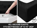 Super-Soft 1800 Series Bamboo Blend 6-Piece Sheet Set (Black/King)