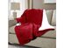 Serta Microplush Sherpa Electric Heated Warming Throw Blanket - Garnet Red