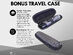 Water-Resistant Nose & Ear Hair Trimmer & Case