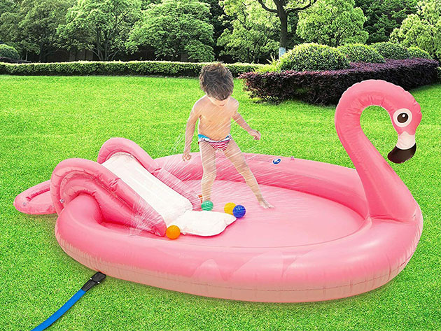 SunClub Inflatable Play Pool (Flamingo)