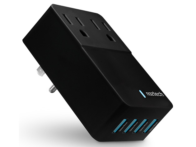 Naztech Fast Multi-Port Wall Charger (Black)