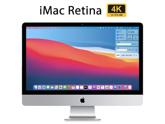 Apple iMac 21.5" Retina 4K Core i5, 3.0GHz 8GB RAM 1TB Fusion Drive - Silver (Renewed)