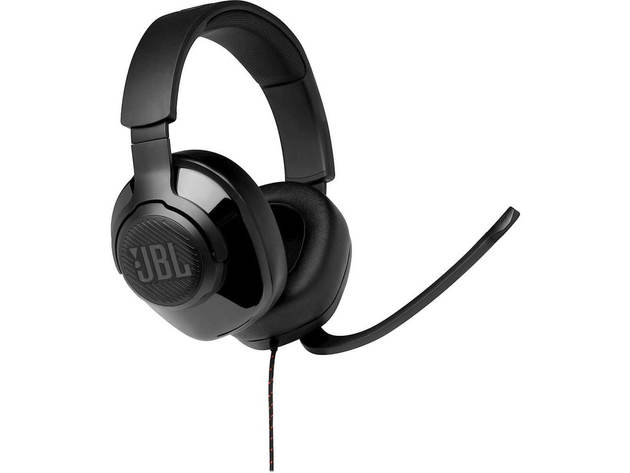 JBL QUANTUM300BK Quantum 300 Hybrid Wired Over-Ear Gaming Headset