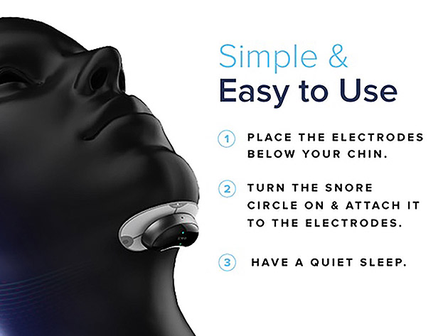 Snore Circle Anti-Snoring Sleep Aid Muscle Stimulator