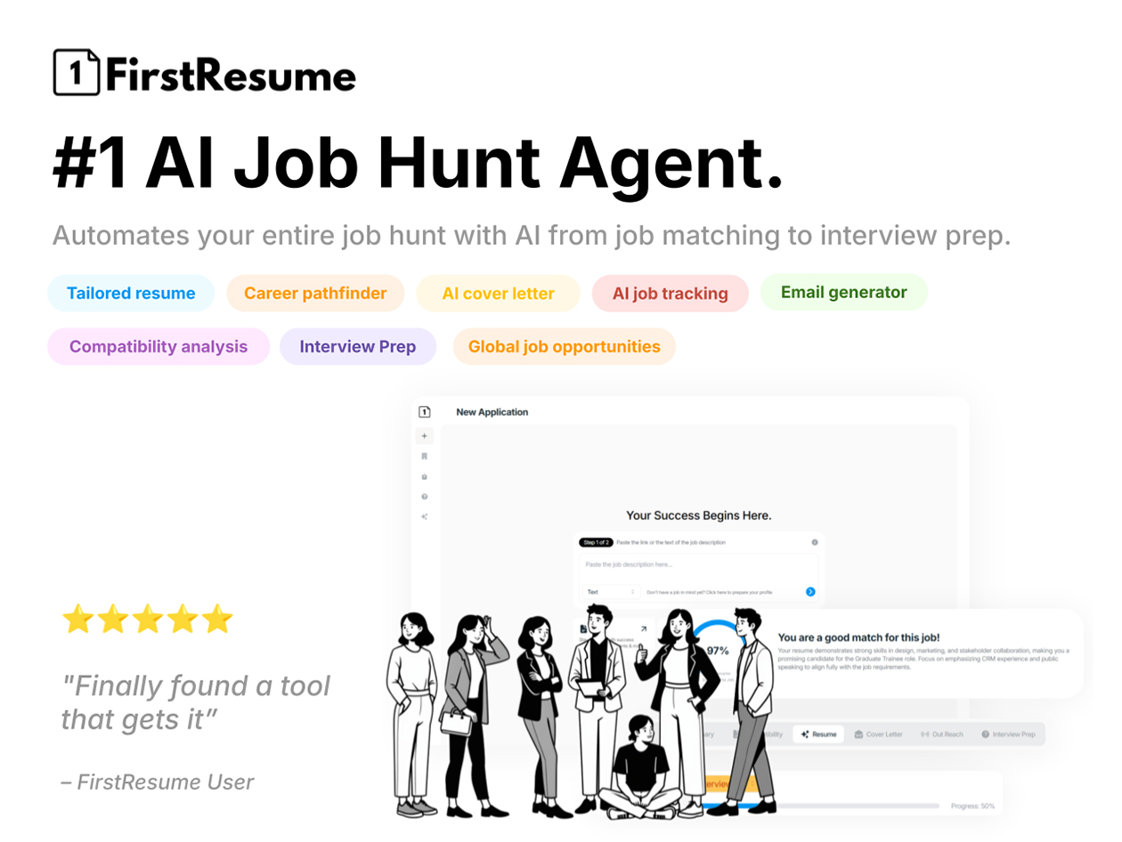 FirstResume - AI Job Hunting Automator: Lifetime Subscription