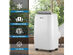 Costway 1,2000 BTU Portable Air Conditioner Multifunctional Air Cooler w/ Remote - White
