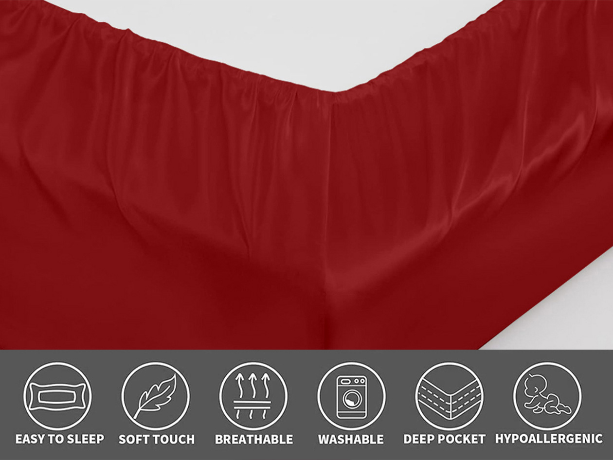 Silky-Soft Satin 4-Piece Sheet Set