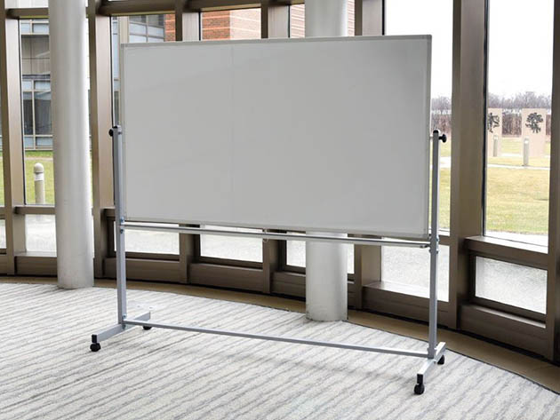 Offex Double-Sided Magnetic Whiteboard (72"W x 40"H)