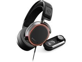 Steelseries ARCTIS Pro + Gamedac有线游戏耳机 - 认证的HI -RES AUDIO-专用DAC和AMP-用于PS5/PS4和PC-黑色 - 黑色“class=