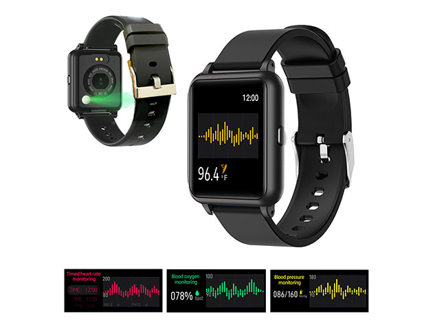 Watch with oximeter and blood online pressure