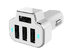 PowerStation 4 Port USB Car Charger (White)