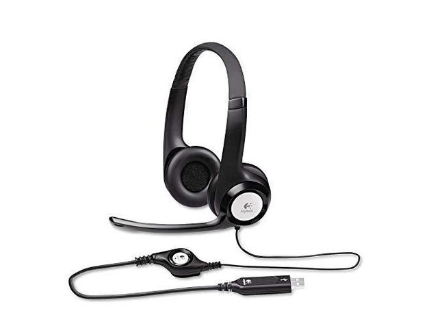 Logitech 5582666792 H390 USB Headset with Noisecanceling Microphone, Black (Used)