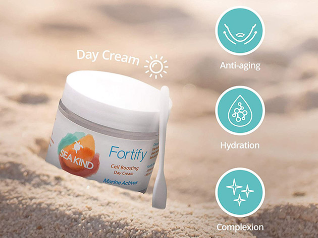 Sea Kind Fortify Day & Night Cream + Revive Facial Cleanser & Toner + Perfecting Serum