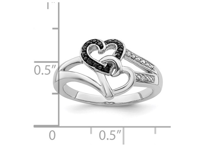 Promise Ring Diamond Accent Sterling Silver