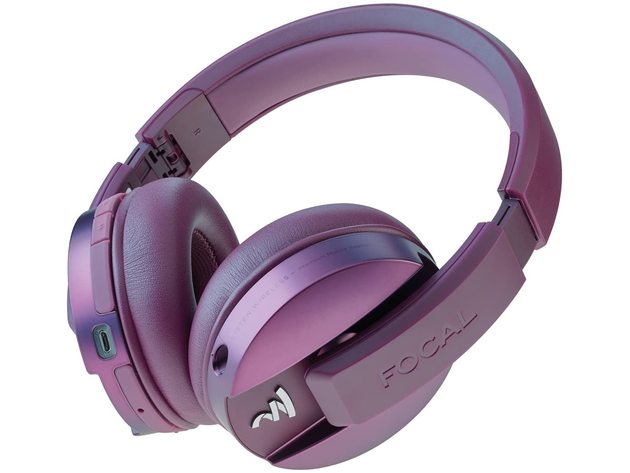 Focal FLISTENWL-PP Listen Wireless Over-Ear Headphones with Microphone - Purple (New)