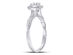 1/3 (ctw I1-I2, G-H-I) Halo Diamond Twist Engagement Ring in 14K White Gold - 8