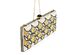 Judith Leiber Large Coffered Rectangle Gold & Silver Crystal And Leather Clutch Handbag M182319 (Store-Display Model)