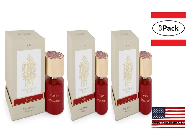 3 Pack Tiziana Terenzi Porpora by Tiziana Terenzi Extrait De Parfum Spray (unisex) 3.38 oz for Women