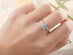 4-Piece Minimalist Moissanite Jewelry Gift Set with Adjustable Ring (White)