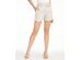 INC International Concepts Women's Linen Belted Shorts Beige Size Large