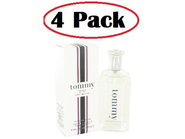 4 Pack of TOMMY HILFIGER by Tommy Hilfiger Cologne Spray / Eau De Toilette Spray 3.4 oz