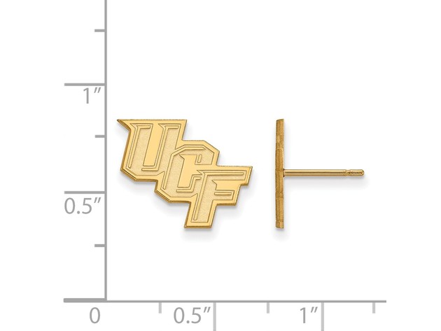 10k Yellow Gold Univ. of Central Florida Small Post Earrings
