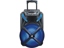 Naxa NDS1236 Portable 12 inch 4,000 Watt Bluetooth Party Speaker with Disco Light