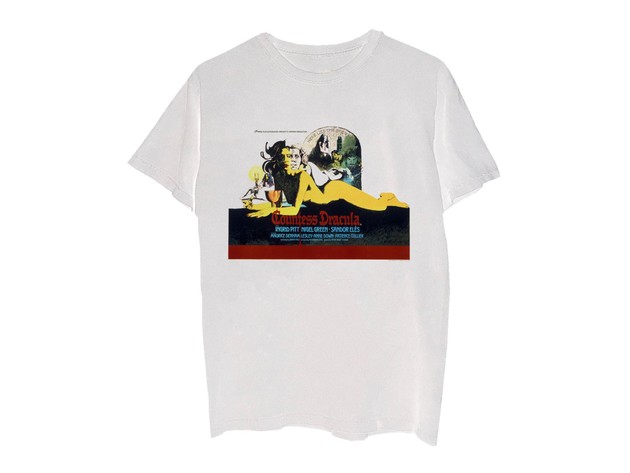 Horror Of Dracula Men's Graphic T-Shirt White Size Large