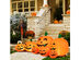Costway Halloween 7.5 FT Inflatable Pumpkin Combo Decoration w/ Witch Black Cat - Orange