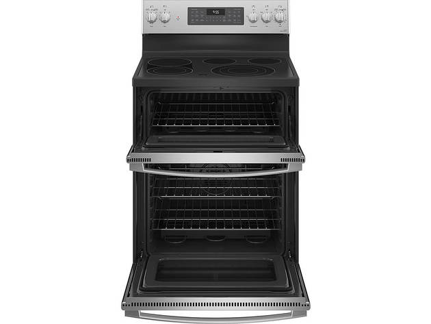 GE Profile PB965YPFS 6.6 Cu. Ft. Stainless Smart Electric Double Oven with Air Fry