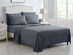 Kathy Ireland 6-Piece Brushed Microfiber Sheet Set (Dark Grey/Twin)