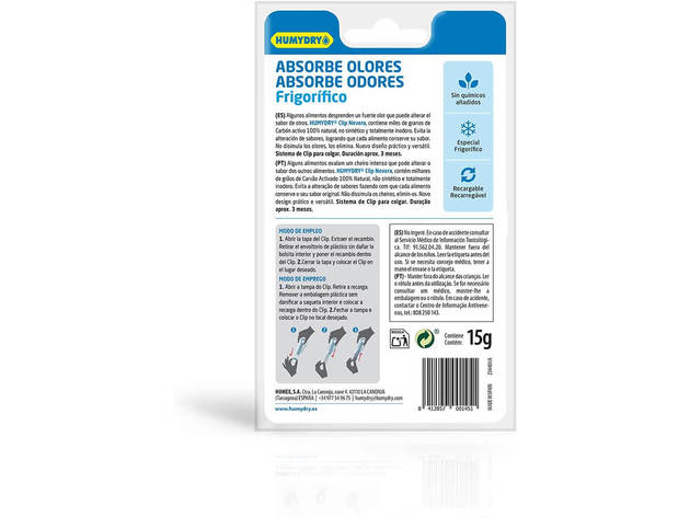 HUMYDRY USA34201C12 Fridge Fresh Clip Odor Absorber