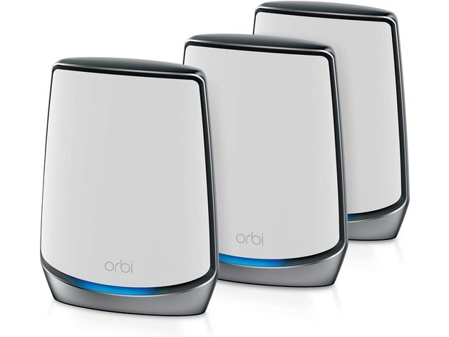 NETGEAR Orbi AX6000 Tri-Band Mesh WiFi 6 System 3-pack (Refurbished)