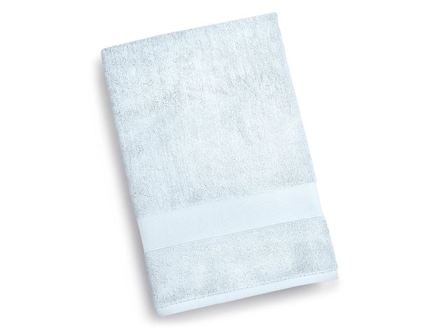 Charter Club 100% Egyptian Cotton Solid Ground Bath Towel, 32 Inches x 60 Inches, Dream Cloud Blue