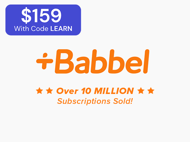 Babbel Language Learning: Lifetime Subscript</div><script type=