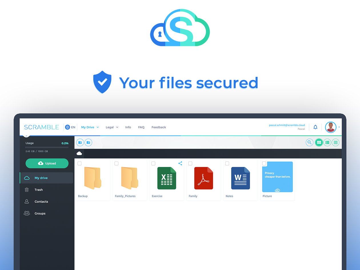 Scramble Cloud Storage Lifetime Subscription (20TB)
