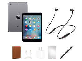 Apple iPad mini 3 (2014) 16GB Space Gray (Refurbished: Wi-Fi Only) with Beats Flex Headphones (Open-Box)