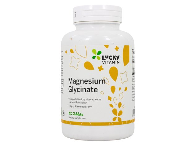 LuckyVitamin - Magnesium Glycinate Nervous System Support 200 mg. - 180 Tablets
