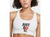 Nike Women's Rebel Swoosh Medium Support Sports Bra White Size Medium