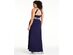 Sequin Hearts Trendy Plus Size Embellished Halter Gown Navy Size 22