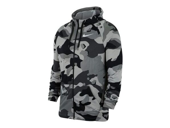 nike camo zip