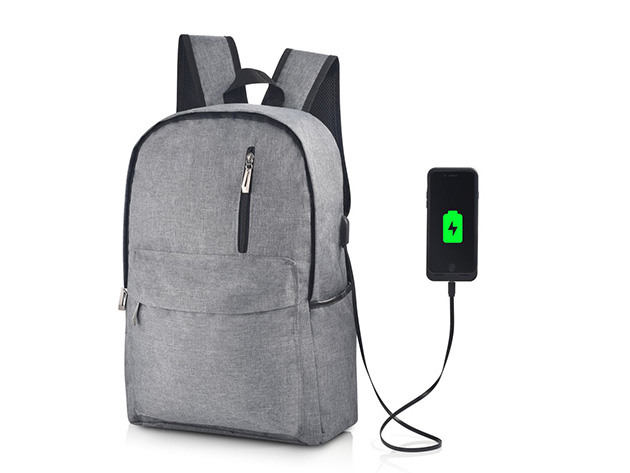 Something Strong Charging Backpack (Light Grey)