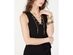 Michael Kors Women's Chain Lace-Up Maxi Dress Black Size Extra Large