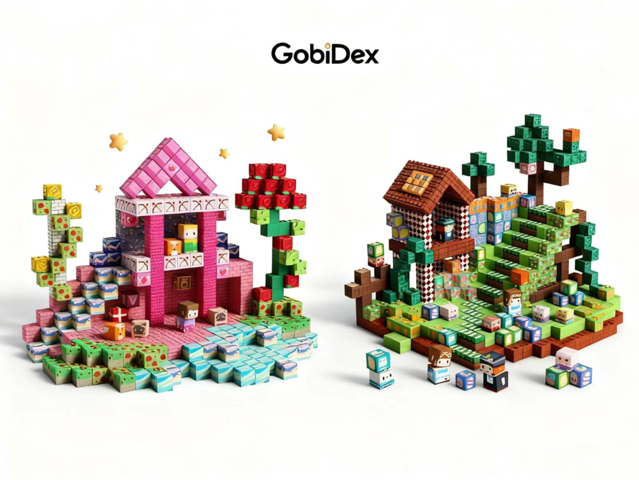 GobiDex Magnetic Building Block Set (Mystic Grove & Heartsblock)