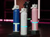 LitFlask 3-in-1 Smart Water Bottle, Bluetooth Speaker & Power Bank with Lights (Pink)