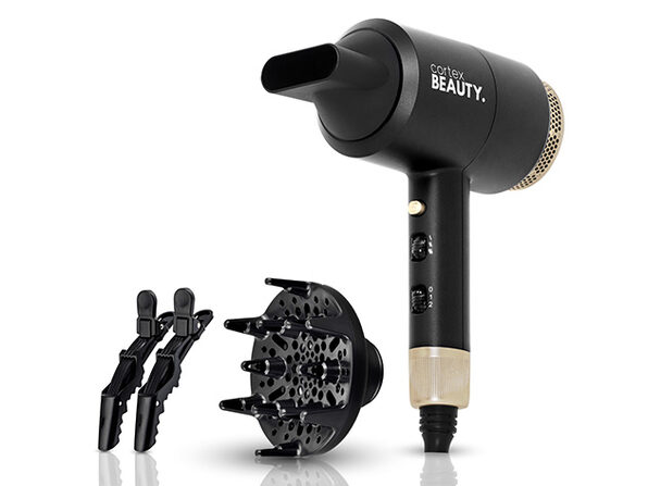 Cortex Beauty Blazer 1600W Hair Dryer w/ Diffuser & 2 Clips (Black) - Product Image