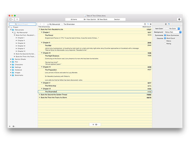 Storyist for Mac