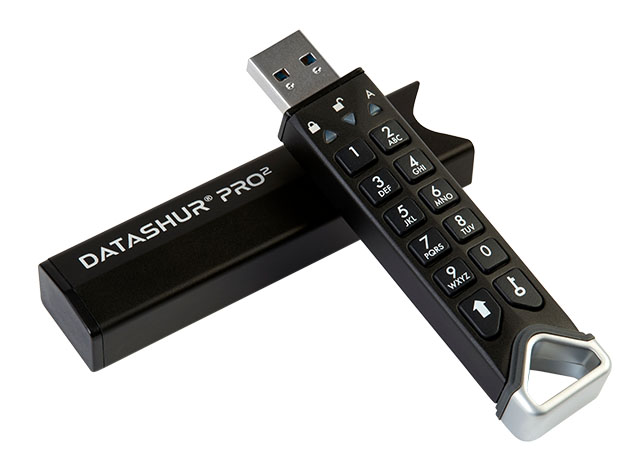 datAshur® PRO² 256-bit Encrypted USB 3.2 Flash Drive (512GB)